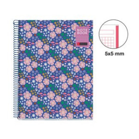 Blocs espiral tapa dura BLOC MIQUELRIUS NATURA NOTEBOOK 1 micro.tapa DURA A4 80h 90gr CUADRIC.5x5 LADYBUG