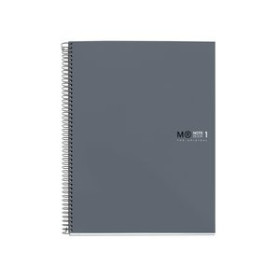 Blocs espiral tapa forrada BLOC MIQUELRIUS THE ORIGINAL NOTEBOOK 1 micro.tapa EXTRA A4 80h 90g HORIZONTAL GRIS GRAFITO