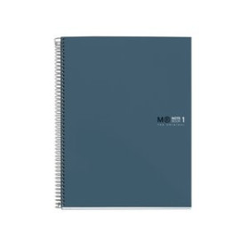 Blocs espiral tapa forrada BLOC MIQUELRIUS THE ORIGINAL NOTEBOOK 1 micro.tapa EXTRA A5 80h 90g HORIZONTAL AZUL OCEANO