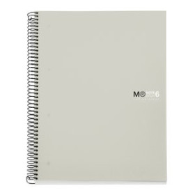 Blocs espiral tapa PP BLOC MIQUELRIUS THE ORIGINAL NOTEBOOK 6 micro.tapa PP A5 150h 70g CUADRIC.5x5 GRIS
