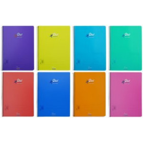 Blocs espiral tapa PP BLOC OLEF tapa PP Fº 80h CUADRIC.3X3 90g COL.SUR.(8)