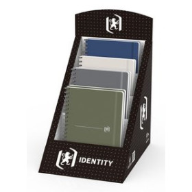 Blocs espiral tapa forrada BLOC OXFORD IDENTITY EXECUTIVE micro.tapa EXTRA B5 96h DOTS SURTIDO EXPOSITOR DE 8