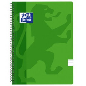 Blocs espiral tapa PP BLOC OXFORD SCHOOL CLASSIC tapa PP Fº 80h HORIZONTAL 90g VERDE