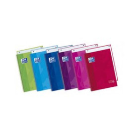 Blocs espiral tapa forrada BLOC OXFORD SCHOOL EU.BOOK 1 micro.tapa EXTRA A4+  80h CUADRIC.5x5 90g COL.SUR.(6)