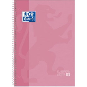 Blocs espiral tapa forrada BLOC OXFORD SCHOOL EU.BOOK 1 micro.tapa EXTRA A4+  80h HORIZONTAL 90g ROSA CHICLE