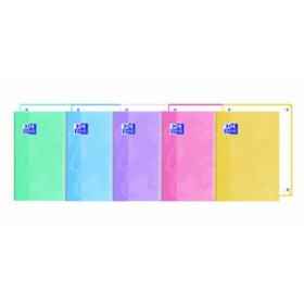 Blocs espiral tapa forrada BLOC OXFORD SCHOOL EU.BOOK 1 TOUCH micro.tapa EXTRA A4+  80h DOTS 90g SURTIDO PASTEL (5 col.)