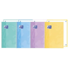 Blocs espiral tapa forrada BLOC OXFORD SCHOOL EU.BOOK 1 TOUCH micro.tapa EXTRA A5+ 80h DOTS 90g SURTIDO PASTEL (4 col.)