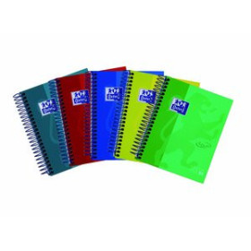 Blocs espiral tapa forrada BLOC OXFORD SCHOOL EU.BOOK 4 TOUCH micro.tapa EXTRA A6 120h CUADRIC.5x5 90g SURTIDO (5 col.)