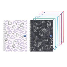 Blocs espiral tapa forrada BLOC OXFORD SCHOOL EU.BOOK 5 DREAM TECH micro.tapa EXTRA A4+ 120h CUADRIC.5x5 90g SURTIDO (2 mod.)