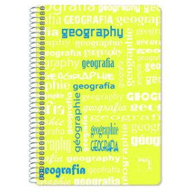 Blocs espiral tapa PP BLOC PACSA ASIGNATURAS tapa PP 4º 80h CUADRIC.4x4 90g GEOGRAFIA