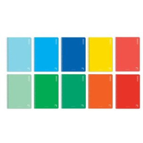 Blocs espiral tapa blanda BLOC PACSA BASIC tapa NORMAL 12º 80h CUADRIC.4x4 APDO. 60g SURTIDO (10 col.)