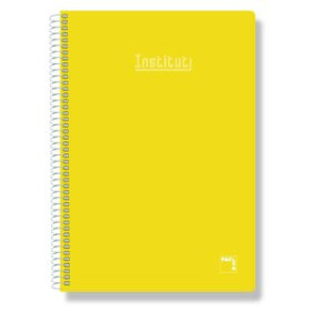 Blocs espiral tapa forrada BLOC PACSA XTRA tapa EXTRA Fº 80h CUADRIC.4x4 60g. AMARILLO