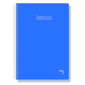 Blocs espiral tapa forrada BLOC PACSA XTRA tapa EXTRA Fº 80h CUADRIC.4x4 60g. AZUL