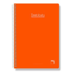 Blocs espiral tapa forrada BLOC PACSA XTRA tapa EXTRA Fº 80h CUADRIC.4x4 60g. NARANJA