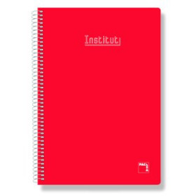 Blocs espiral tapa forrada BLOC PACSA XTRA tapa EXTRA Fº 80h CUADRIC.4x4 60g. ROJO