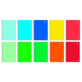 Blocs espiral tapa forrada BLOC PACSA XTRA tapa EXTRA Fº 80h MILIMETRADO 60g SURTIDO (10 col.)