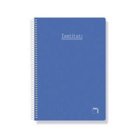 Blocs espiral tapa forrada BLOC PACSA XTRA tapa EXTRA 4º 80h CUADRIC.4 60g. AZUL