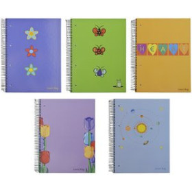 Blocs espiral tapa forrada BLOC 8º 120 HOJAS LAURA ROIG 5 MODELOS C/N