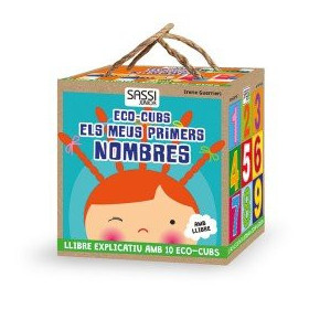 Juegos educativos BLOQUES Y LIBRO SASSI MANOLITO BOOKS ELS MEUS PRIMERS NOMBRES - CATALAN 10 PIEZAS (+2 años)