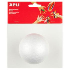 Poliespán (figuras y formas) BOLAS POLIESPAN APLI 80 mm. BOLSA de 1
