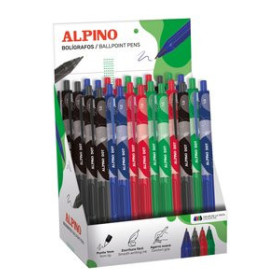 Bolígrafos retráctiles BOLIGRAFO ALPINO DOT 1mm EXPOSITOR de 24
