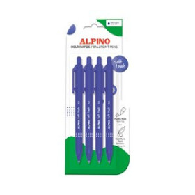Bolígrafos BOLIGRAFO ALPINO SOFT TOUCH 1mm  BLISTER de 4