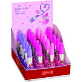 Bolígrafos BOLIGRAFO BRUNNEN FUN LAPIZ DE LABIOS (tinta azul) SURTIDO EXPOSITOR DE 20 (3 col.)