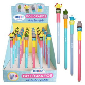 Bolígrafos y rollers borrables BOLIGRAFO DOHE CACTUS BORRABLE EXPOSITOR de 36
