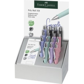 Bolígrafos BOLIGRAFO FABER-CASTELL POLY BALL XB EXPOSITOR de 15 + 20 RECAMBIOS