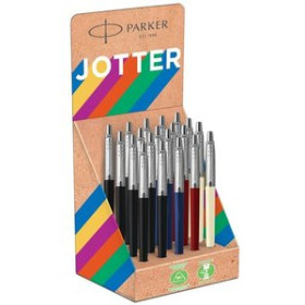 Bolígrafos retráctiles BOLIGRAFO PARKER JOTTER ORIGINAL RECICLADO CLASICO EXPOSITOR DE 20 (4 colores)