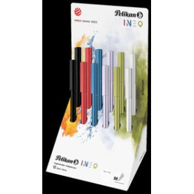 Bolígrafos retráctiles BOLIGRAFO PELIKAN INEO EXPOSITOR de 12 (6 col.)
