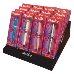 Bolígrafos retráctiles BOLIGRAFO SCRIKSS MINI SURTIDO EXPOSITOR de 20 (5 colores)