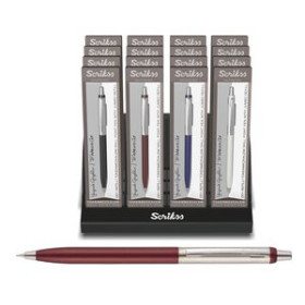 Bolígrafos retráctiles BOLIGRAFO SCRIKSS VINTAGE 51 SURTIDO EXPOSITOR de 16 (4 colores)