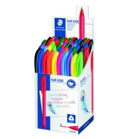 Bolígrafos BOLIGRAFO STAEDTLER 4320 MEDIO ESTUCHE de 50