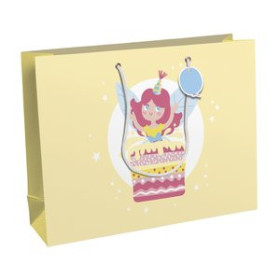 Bolsas de papel BOLSA de PAPEL CLAIREFONTAINE EXCELLIA SHOPPING 37.3x11.8x27.5cm FAIRY PACK DE 6
