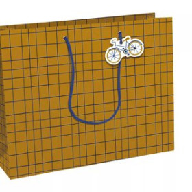 Bolsas de papel BOLSA de PAPEL CLAIREFONTAINE KRAFT BLANCO SHOPPING 37.3x11.8x27.5cm  BIKE PACK DE 6