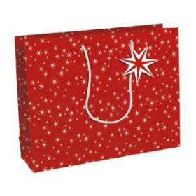 Bolsas de papel BOLSA de PAPEL CLAIREFONTAINE KRAFT DECORADO 37x27x12 cm COSI NAVIDAD PACK DE 6