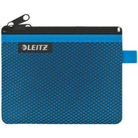 Dosieres sobre y bolsas cremallera BOLSITA  de VIAJE LEITZ WOW NYLON C/CREMALLERA 2 DPTOS. S (14x10.5) AZUL
