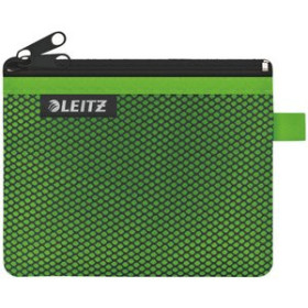 Dosieres sobre y bolsas cremallera BOLSITA  de VIAJE LEITZ WOW NYLON C/CREMALLERA 2 DPTOS. S (14x10.5) VERDE