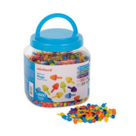 Juegos educativos BOTE DE 2600 PEGS DE 10mm PARA PIZARRA DE MOSAICOS