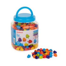 Juegos educativos BOTE DE 650 PEGS DE 20 mm PARA PIZARRA DE MOSAICOS