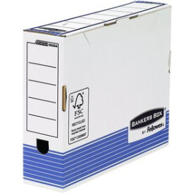 Archivo definitivo (cartón y PP) CAJA ARCHIVO DEFINITIVO CARTON FELLOWES BANKERS BOX A4 80mm AZUL