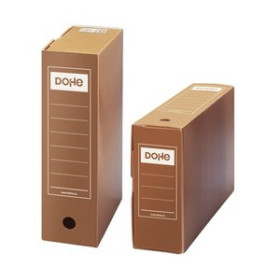 Archivo definitivo (cartón y PP) CAJA ARCHIVO DEFINITIVO PP DOHE Fº PROLONGADO MARRON