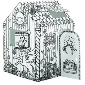Juegos tradicionales CAJA BANKERS BOX PARA PINTAR CARTON CASITA UNICORNIOS