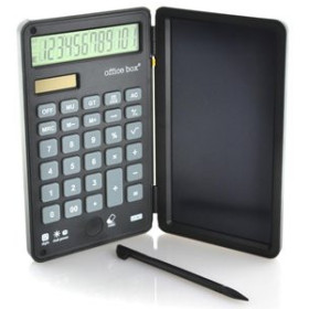 Calculadoras sobremesa CALCULADORA SOBREMESA OFFICE BOX NOTAS DUAL POWER 12 DIGITOS NEGRO