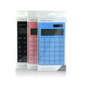 Calculadoras sobremesa CALCULADORA SOBREMESA OFFICE BOX PLANA 12 DIGITOS NEGRO