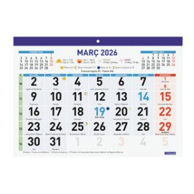 Calendarios murales y sobremesa CALENDARI (2026) CATALAN FINOCAM FALDILLA MENSUAL NUMEROS GRANS F93 300x210