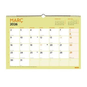 Calendarios murales y sobremesa CALENDARI (2026) CATALAN FINOCAM PARET GRAFIK MENSUAL PER ESCRIURE A3 420x297