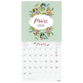 Calendarios murales y sobremesa CALENDARI (2026) CATALAN FINOCAM PARET IMATGES MENSUAL PER ESCRIURE 300x300 FLOWER JOURNAL