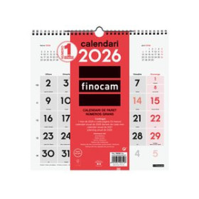 Calendarios murales y sobremesa CALENDARI (2026) CATALAN FINOCAM PARET MENSUAL NUMEROS GRANS 300x300
